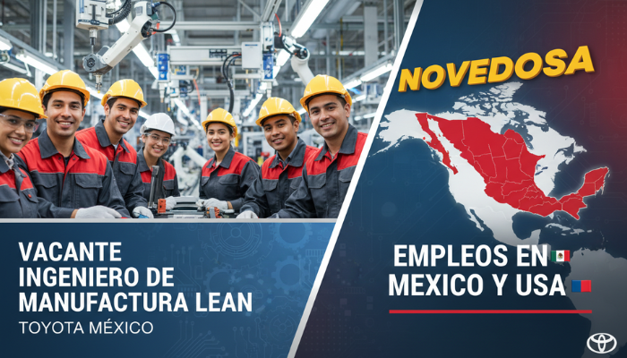 Vacante Ingeniero de Manufactura Lean en Toyota México