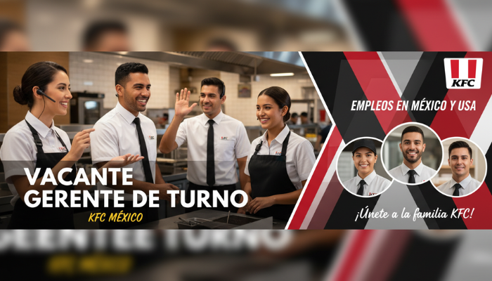 Vacante Gerente de Turno en KFC México